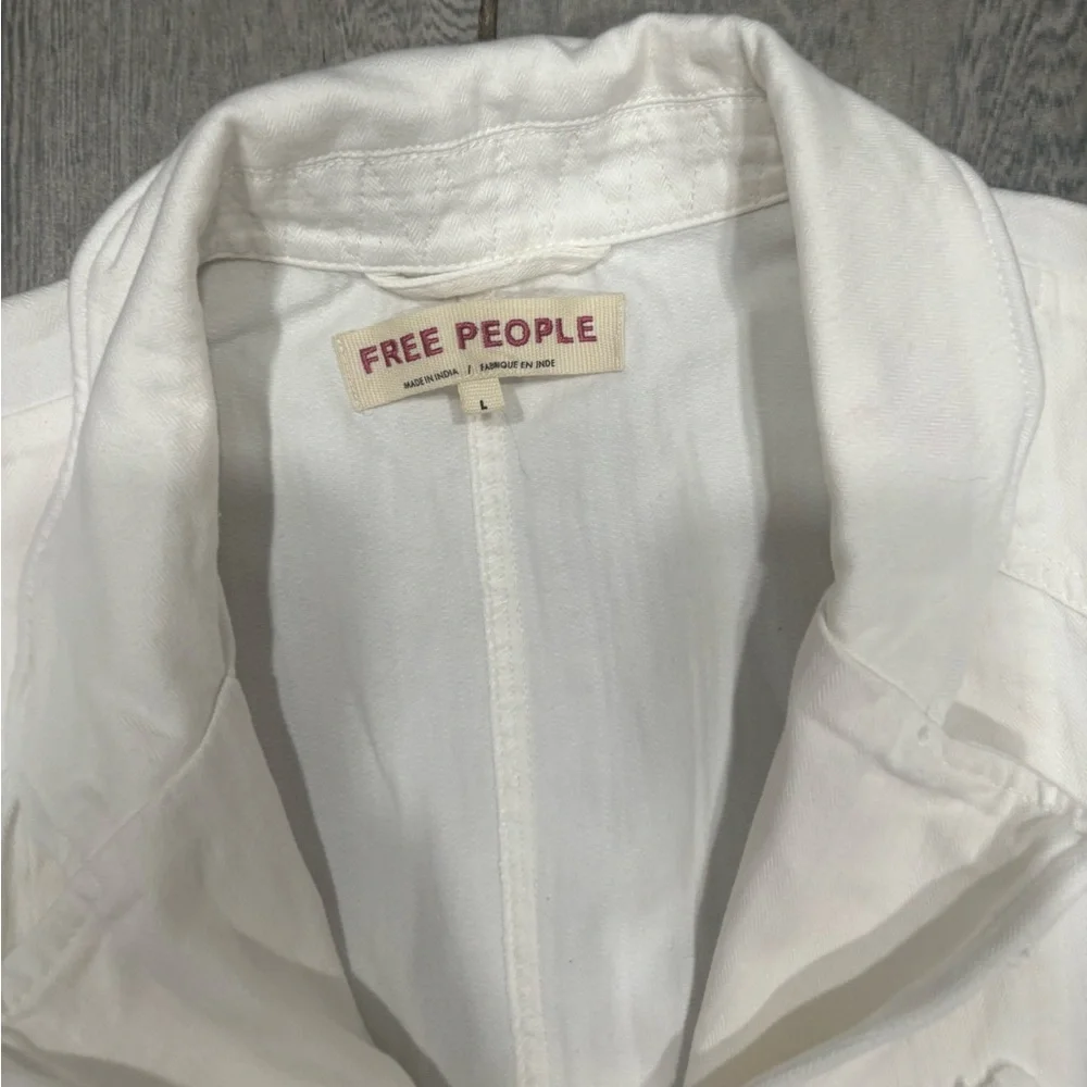 Free People Lila Cardigan White Size Large - Picture 4 of 8